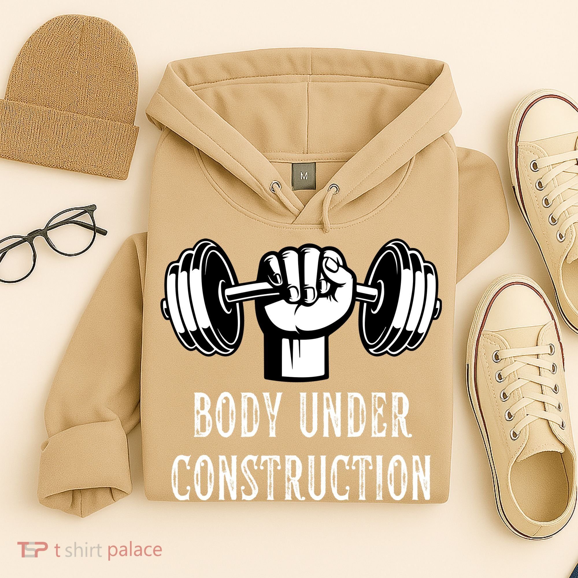 Funny Gym Workout Body Under Construction Hoodie