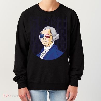 First George Washington Retro Women's Sweatshirt