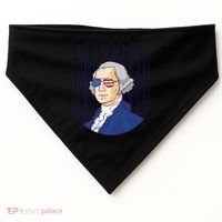First George Washington Retro USA-Made Doggie Bandana thumb 0