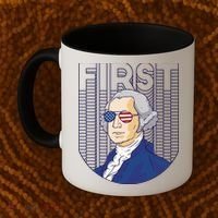 First George Washington Retro Coffee Mug thumb 2