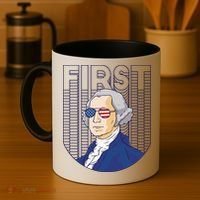 First George Washington Retro Coffee Mug thumb 4