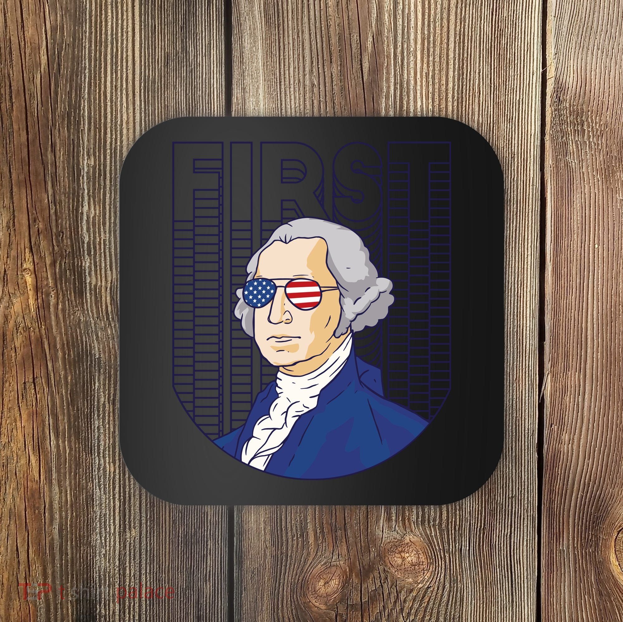 First George Washington Retro Coaster