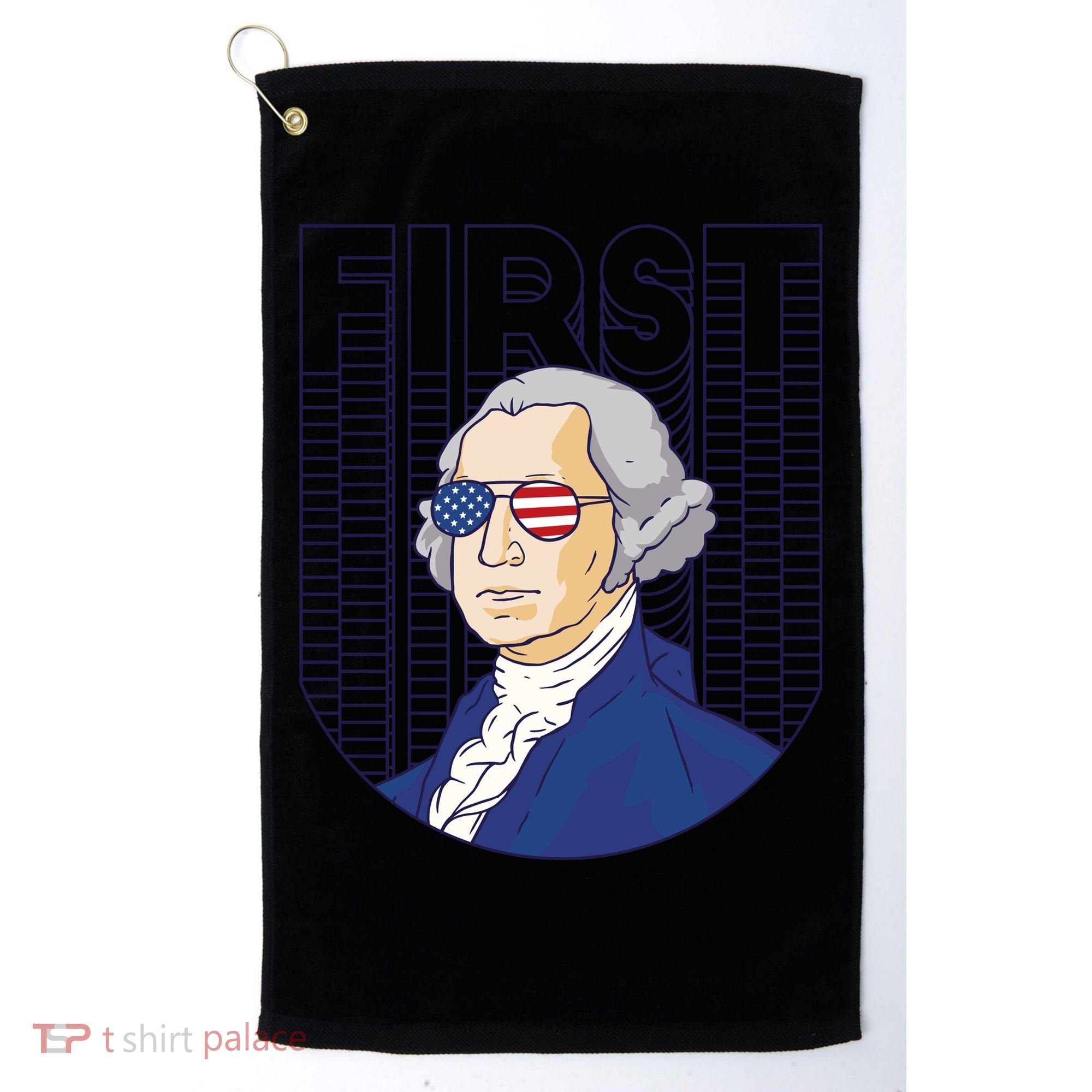 First George Washington Retro Golf Towel