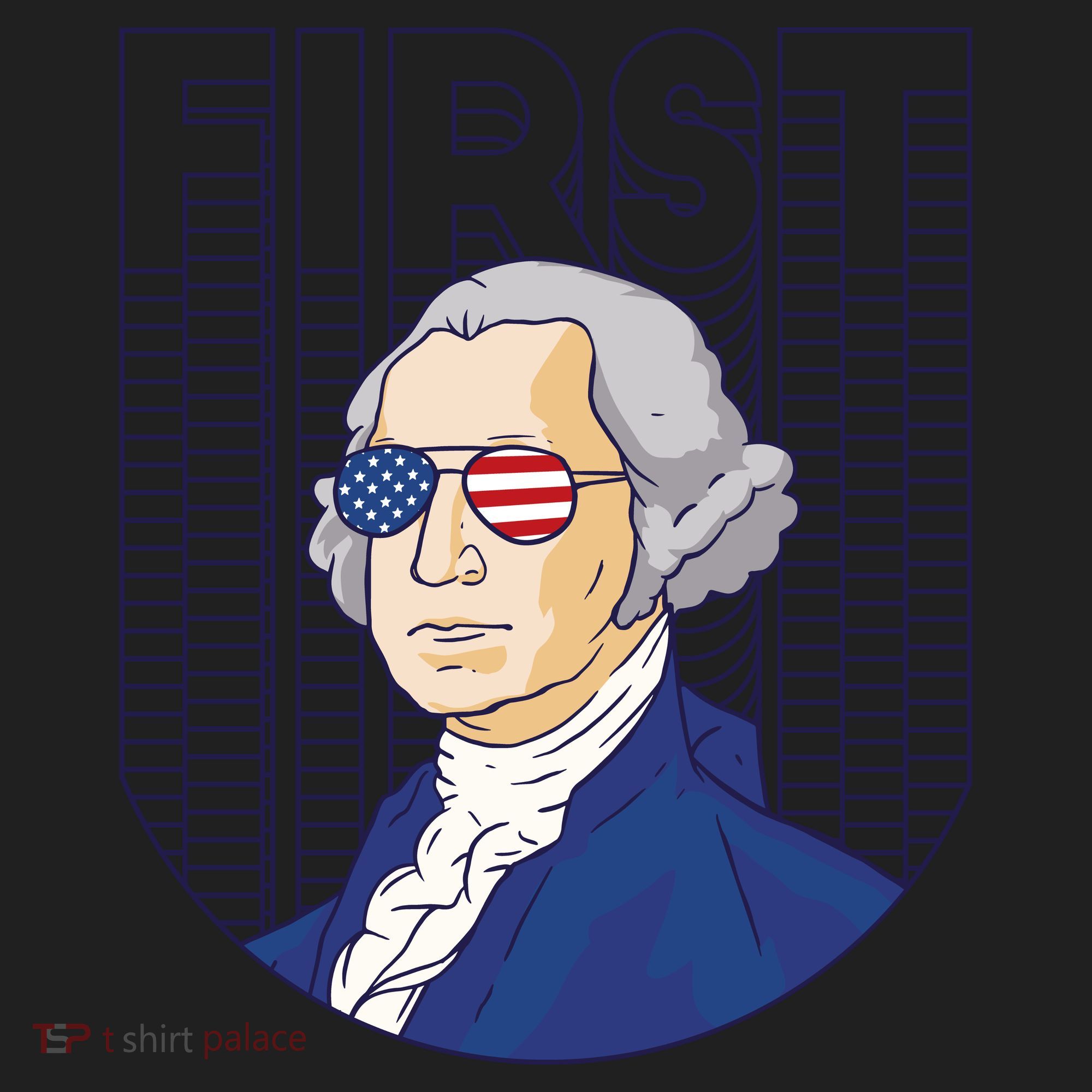 First George Washington Retro Golf Towel