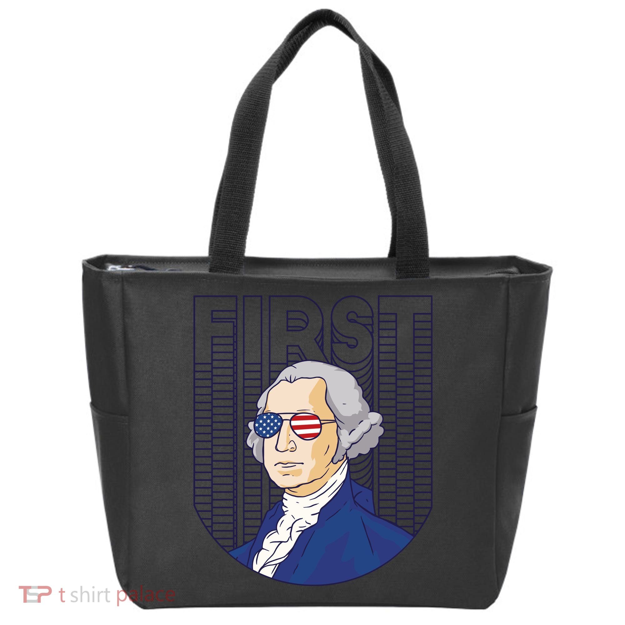 First George Washington Retro Tote Bag