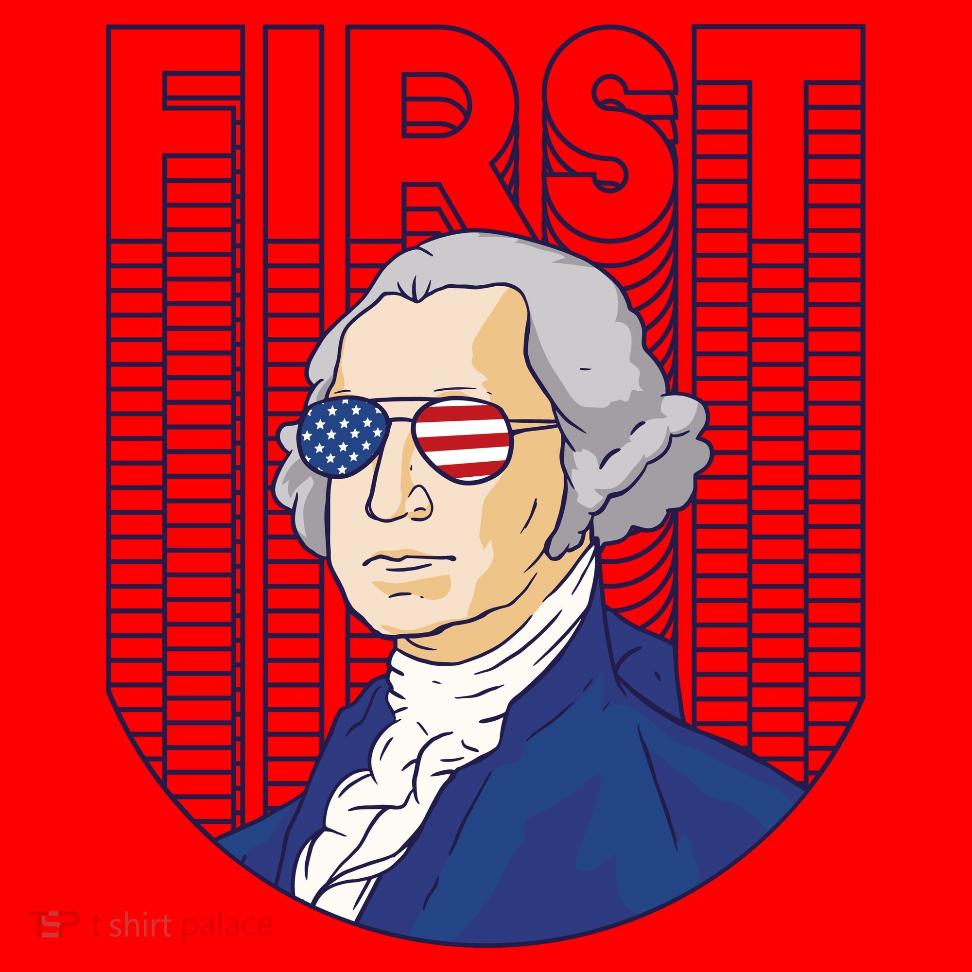 First George Washington Retro Santa Hat