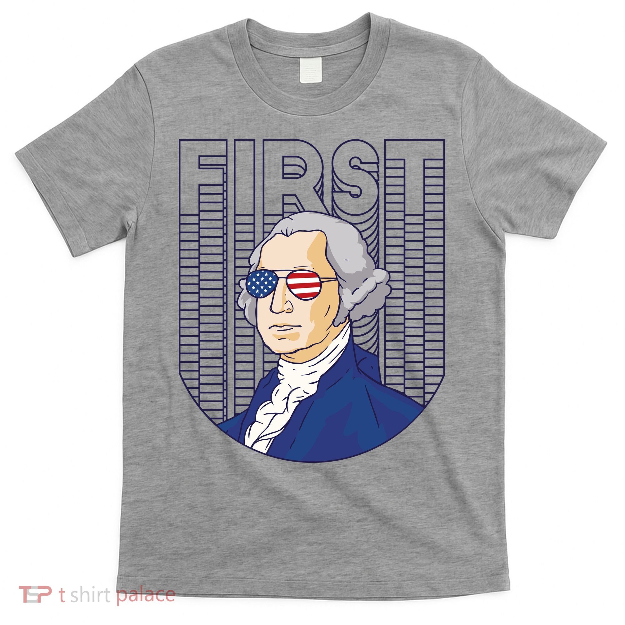 First George Washington Retro T-Shirt