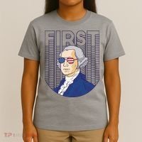 First George Washington Retro T-Shirt thumb 4