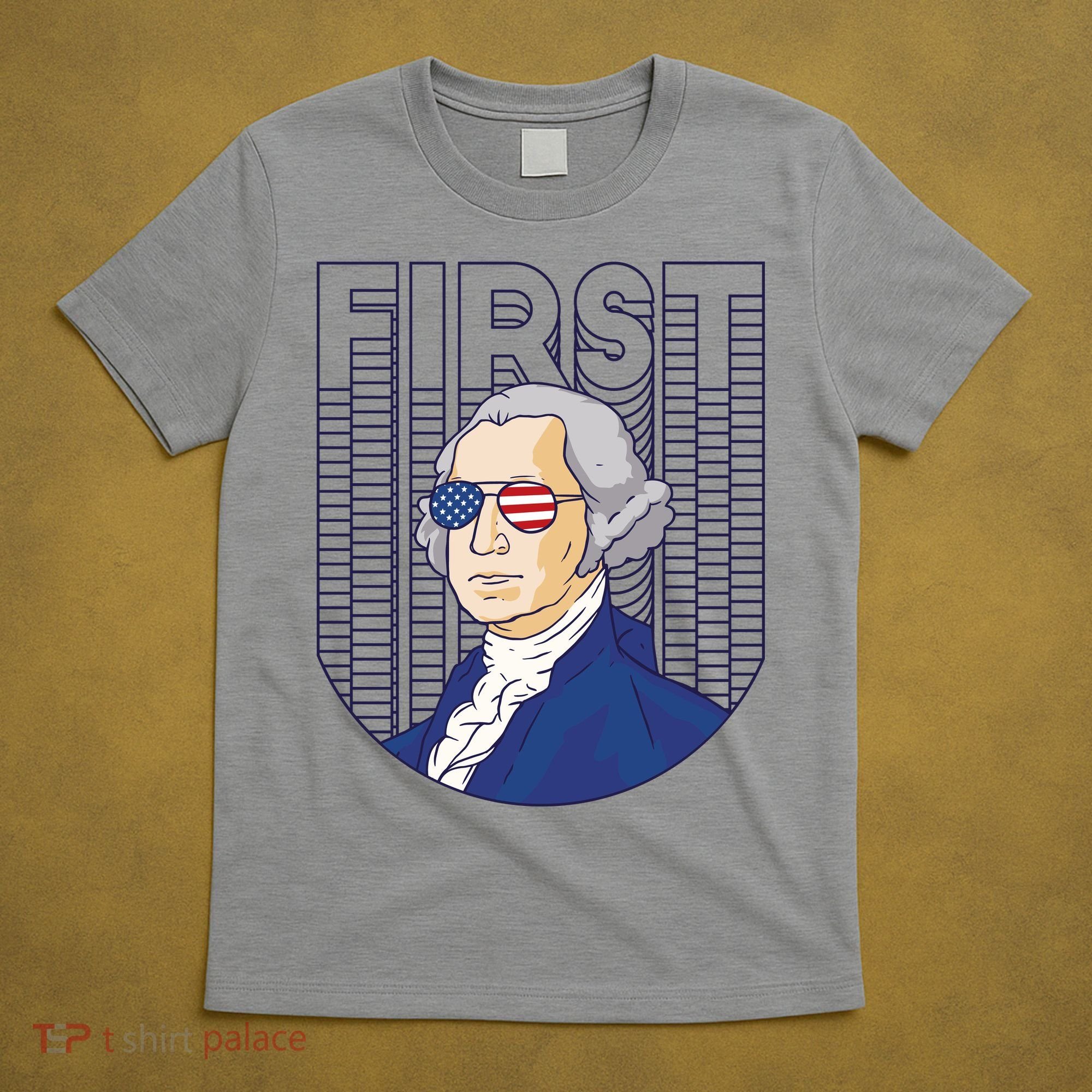 First George Washington Retro T-Shirt