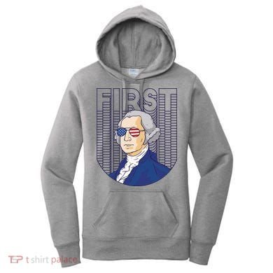 First George Washington Retro Women's Hoodie