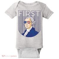 First George Washington Retro Baby Bodysuit thumb 0