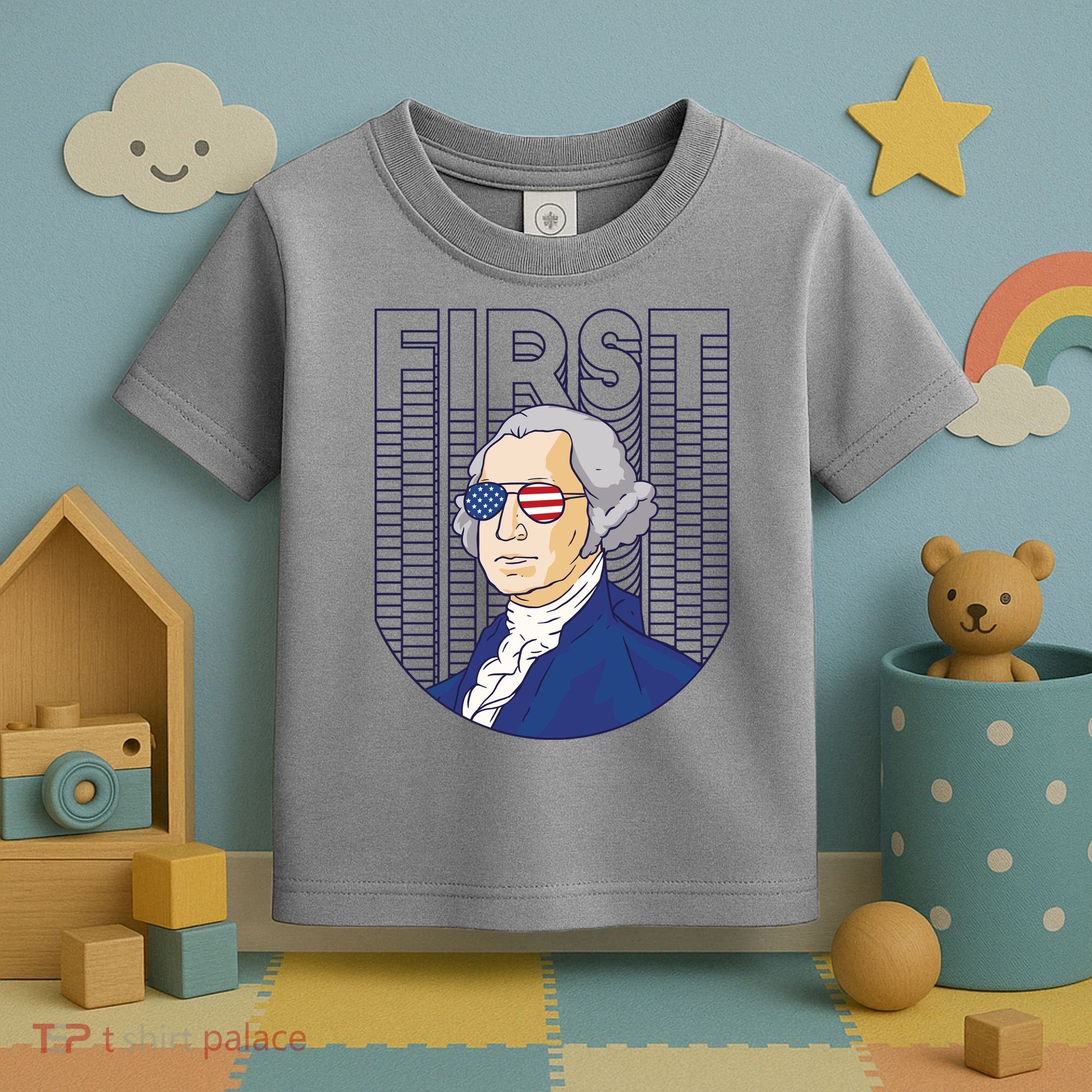 First George Washington Retro Toddler T-Shirt