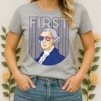First George Washington Retro Women's T-Shirt thumb 2