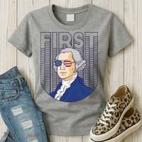 First George Washington Retro Women's T-Shirt thumb 3