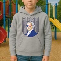 First George Washington Retro Kids Hoodie thumb 2