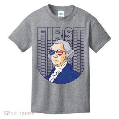 First George Washington Retro Kids T-Shirt
