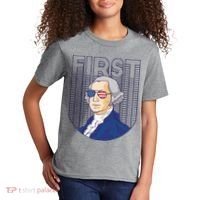 First George Washington Retro Kids T-Shirt thumb 2
