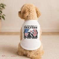 Funny George Washington Its Only Treason If You Lose Doggie Tank thumb 2
