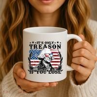 Funny George Washington Its Only Treason If You Lose Coffee Mug thumb 3