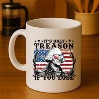 Funny George Washington Its Only Treason If You Lose Coffee Mug thumb 4