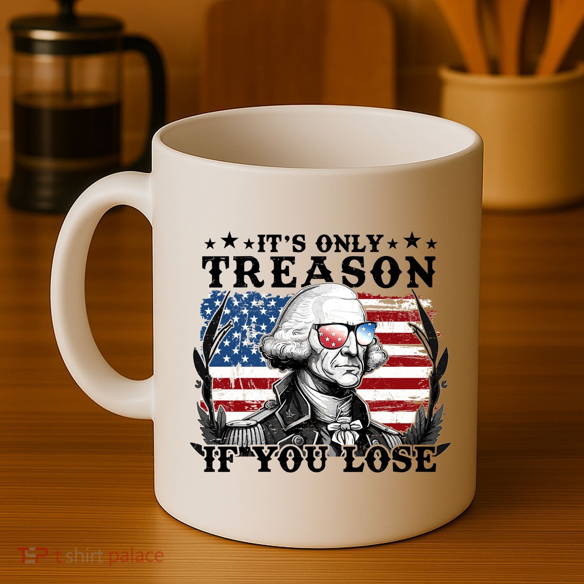Funny George Washington Its Only Treason If You Lose Coffee Mug