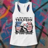 Funny George Washington Its Only Treason If You Lose Women's Tank Top thumb 3
