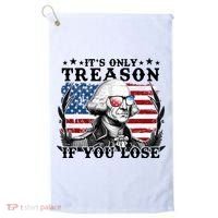 Funny George Washington Its Only Treason If You Lose Golf Towel thumb 0