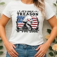 Funny George Washington Its Only Treason If You Lose Women's T-Shirt thumb 2