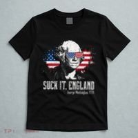 Funny George Washington Suck It England Vintage July 4th T-Shirt thumb 5