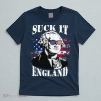 Funny George Washington Suck It England Vintage July 4th T-Shirt thumb 5