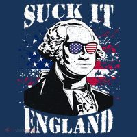 Funny George Washington Suck It England Vintage July 4th T-Shirt thumb 7