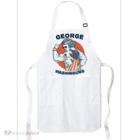 Funny George Washinguns Workout Patriotic 4th Of July Gift Apron thumb 0