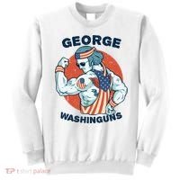 Funny George Washinguns Workout Patriotic 4th Of July Gift Sweatshirt thumb 0