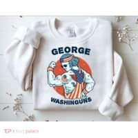 Funny George Washinguns Workout Patriotic 4th Of July Gift Sweatshirt thumb 2