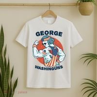 Funny George Washinguns Workout Patriotic 4th Of July Gift T-Shirt thumb 2