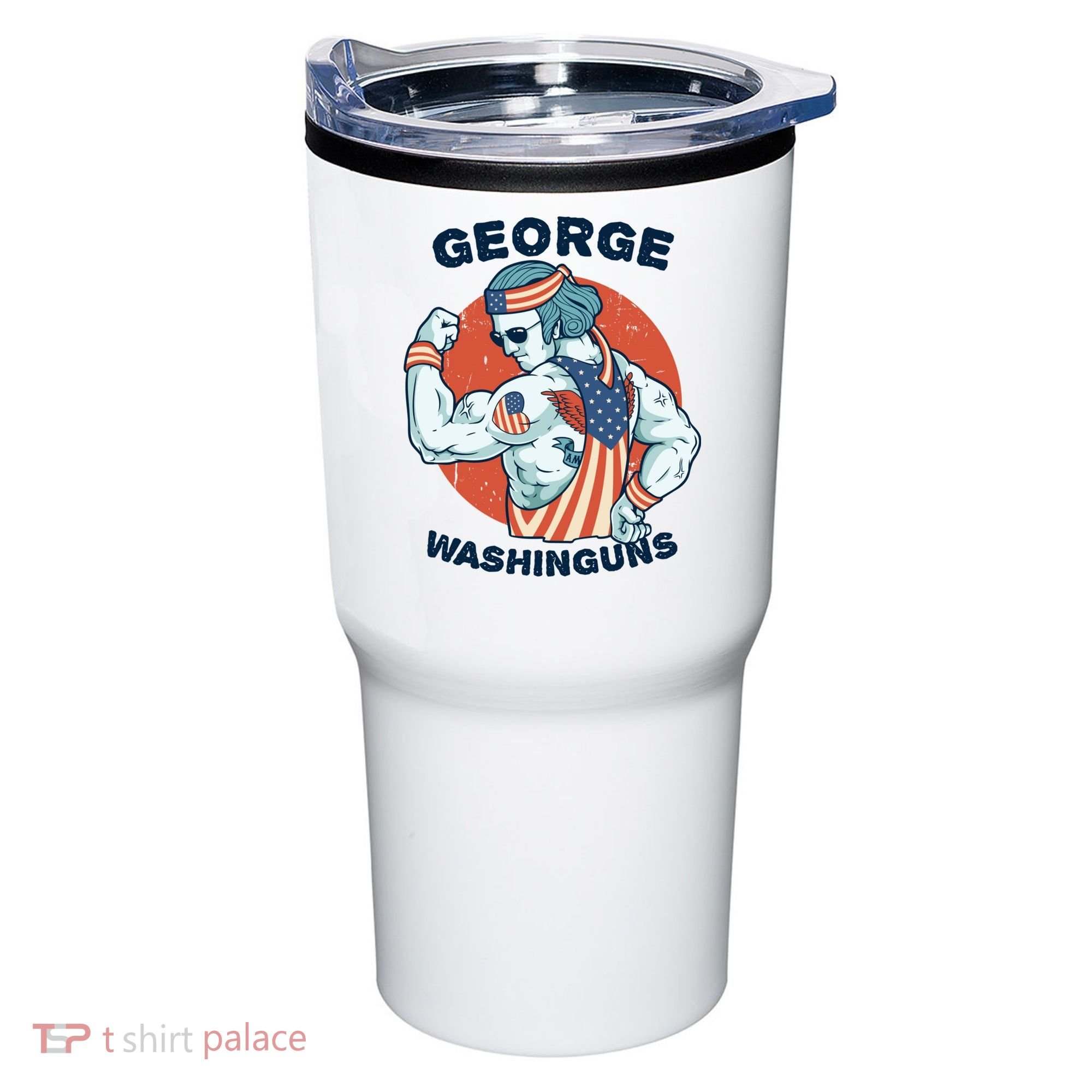 Funny George Washinguns Workout Patriotic 4th Of July Gift Tumbler