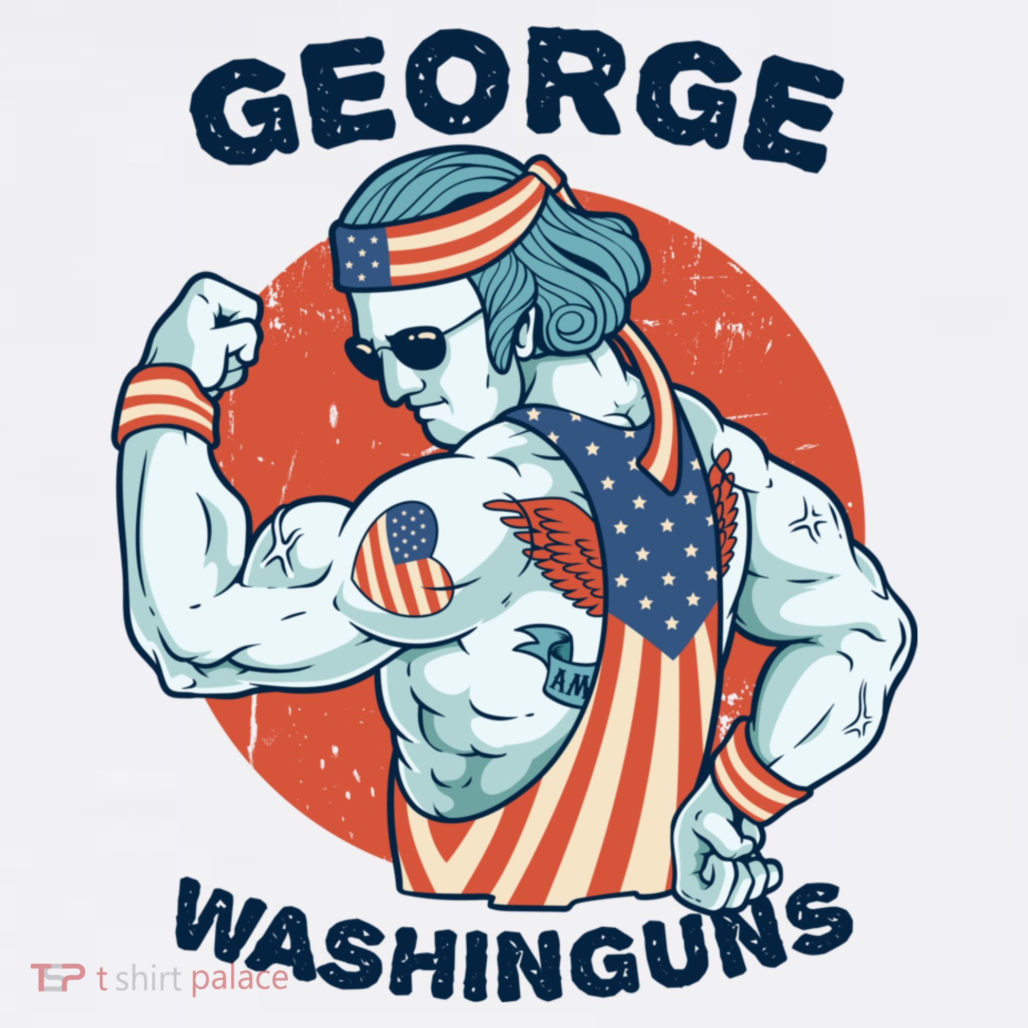 Funny George Washinguns Workout Patriotic 4th Of July Gift Mousepad