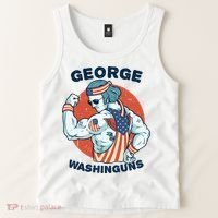 Funny George Washinguns Workout Patriotic 4th Of July Gift Tank Top thumb 2