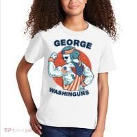 Funny George Washinguns Workout Patriotic 4th Of July Gift Kids T-Shirt thumb 2