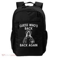 Funny Guess Whos Back Back Again Easter Jesus Christian Backpack thumb 0