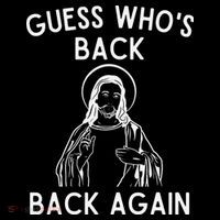 Funny Guess Whos Back Back Again Easter Jesus Christian Women's Hoodie thumb 2
