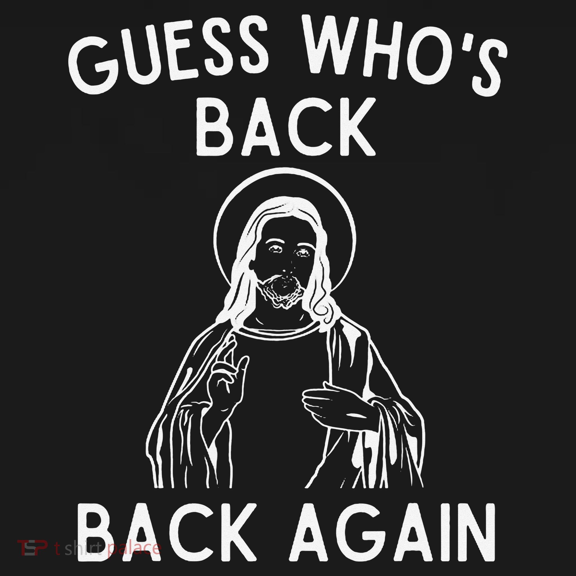 Funny Guess Whos Back Back Again Easter Jesus Christian Tank Top