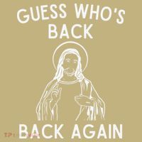 Funny Guess Whos Back Back Again Easter Jesus Christian Mousepad thumb 1