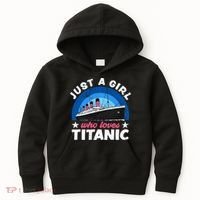 For Girl Who Just Love The Rms Titanic Kids Hoodie thumb 0