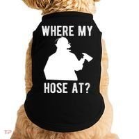 Firemen Gift Wheres My Hose At Funny Firefighter Gift Doggie Tank thumb 0