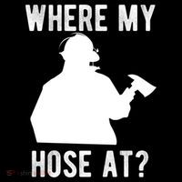 Firemen Gift Wheres My Hose At Funny Firefighter Gift Hoodie thumb 7