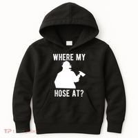 Firemen Gift Wheres My Hose At Funny Firefighter Gift Kids Hoodie thumb 0