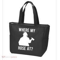 Firemen Gift Wheres My Hose At Funny Firefighter Gift Tote Bag thumb 3