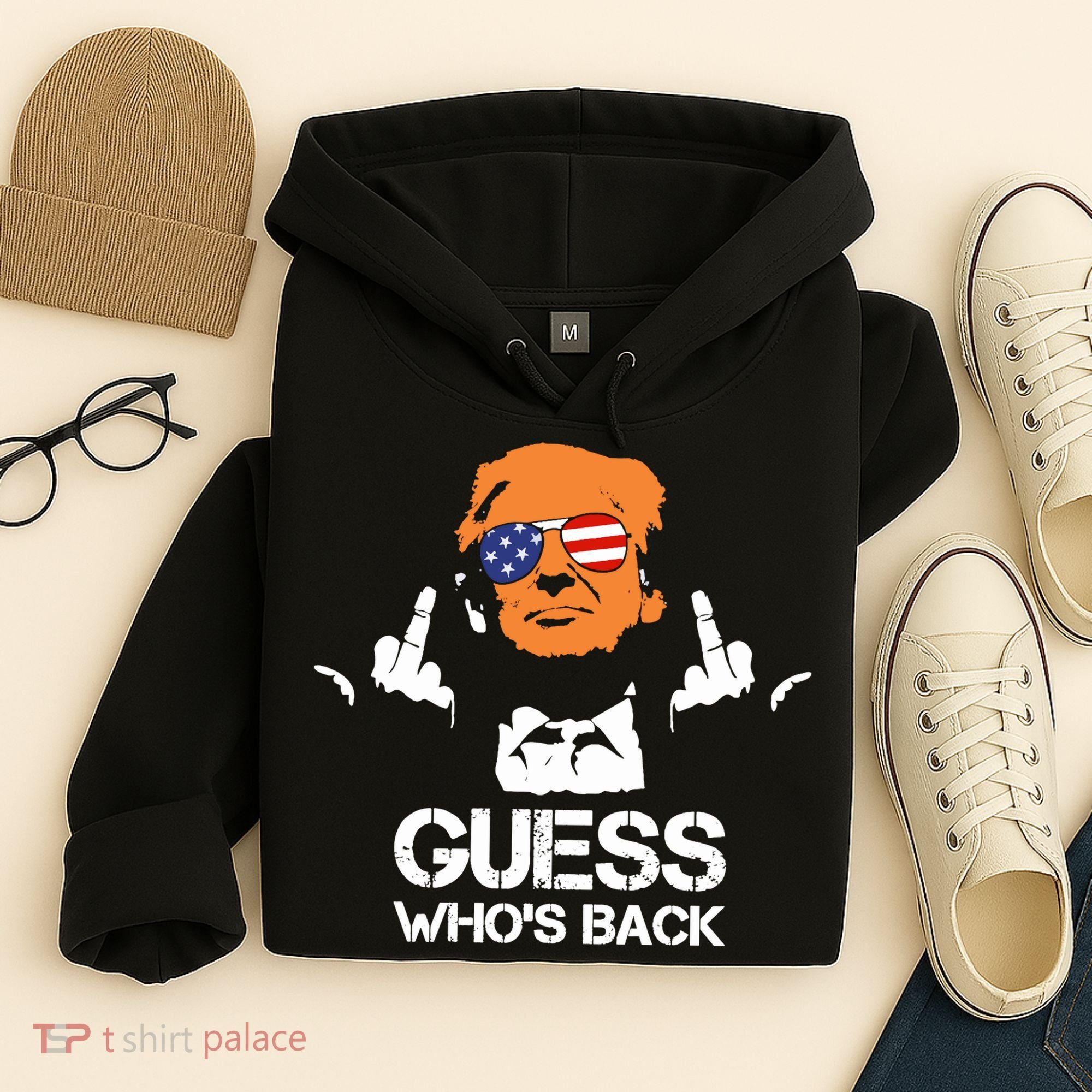 Funny Guess Who Is Back President Trump 2024 Hoodie