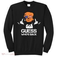 Funny Guess Who Is Back President Trump 2024 Sweatshirt thumb 0